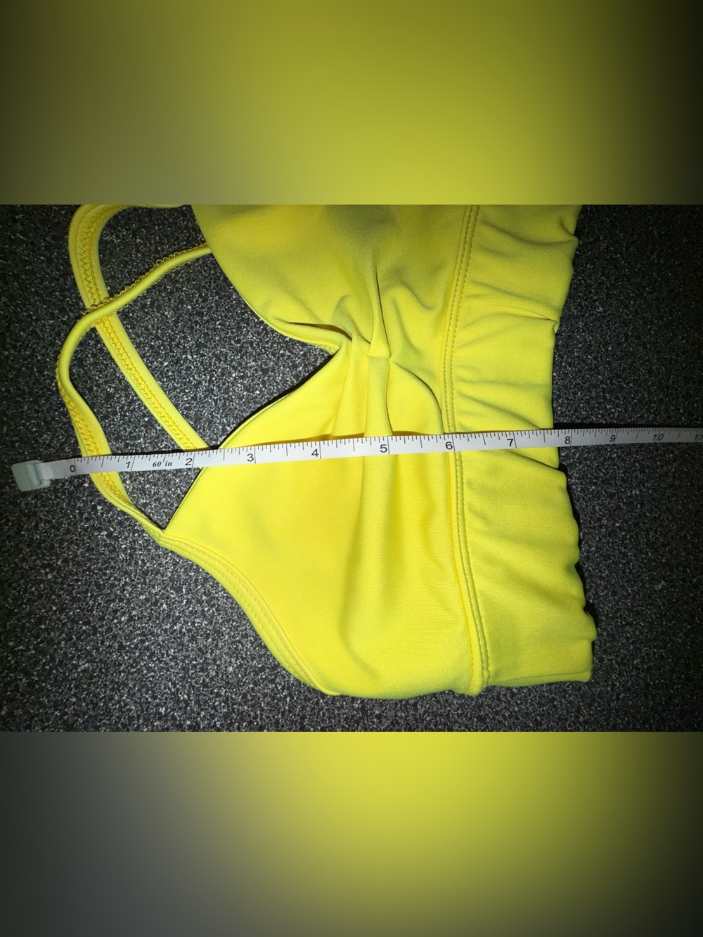 Tiger Friday Dance Bra Top in Bright Yellow - Size Child Medium - Picture 3 of 5